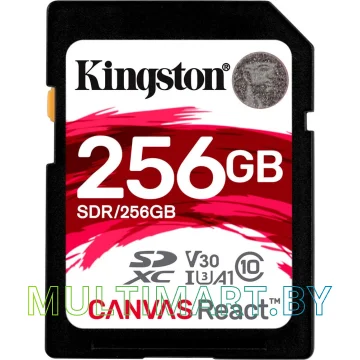 Карта памяти Kingston Canvas React SDR/256GB SDXC 256GB